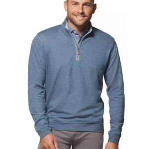 Johnnie-O Sully 1/4 Zip Pullover Men's 2XL Blue Sweater Jacket Golf Coastal